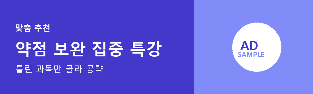 약점 보완 집중 특강